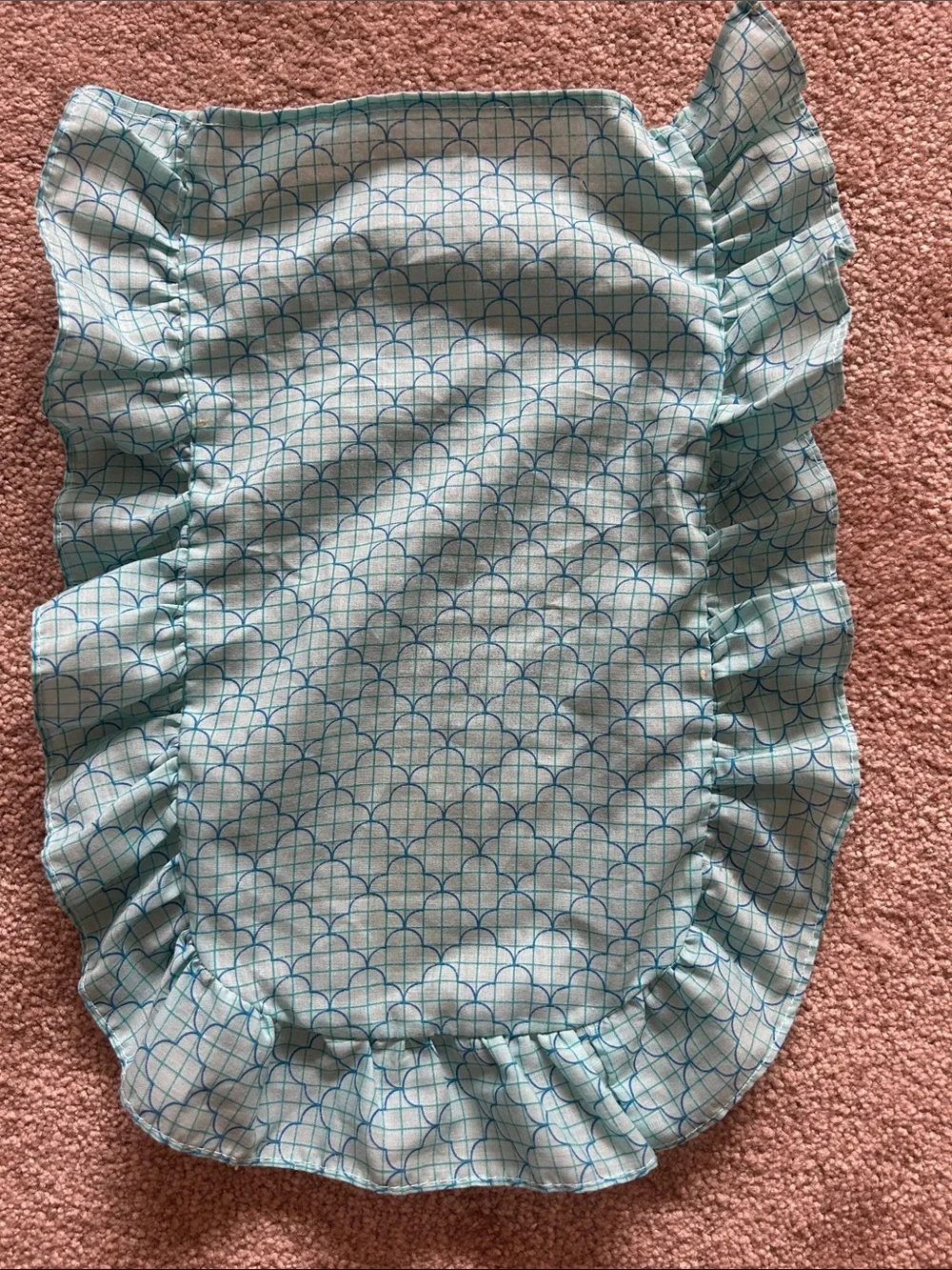 Vintage 1979 Marx Sindy Doll Bed Bedding Set Blue Pillow Blanket
